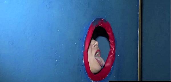  My wife at club prive! Glory Hole, DP and Swallowing!